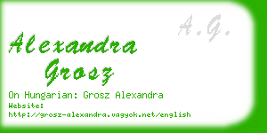 alexandra grosz business card